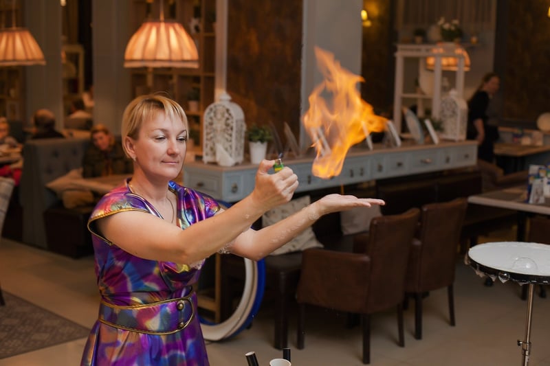 Magician performing a trick